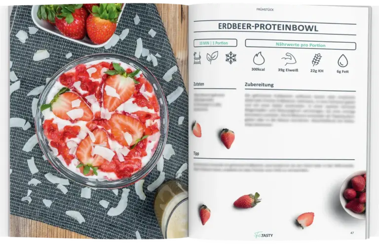 Fit&Tasty Erdbeer-Proteinbowl