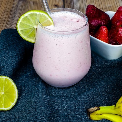 Erdbeer-Proteinsmoothie